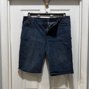 Women’s Dark Blue Denim Shorts